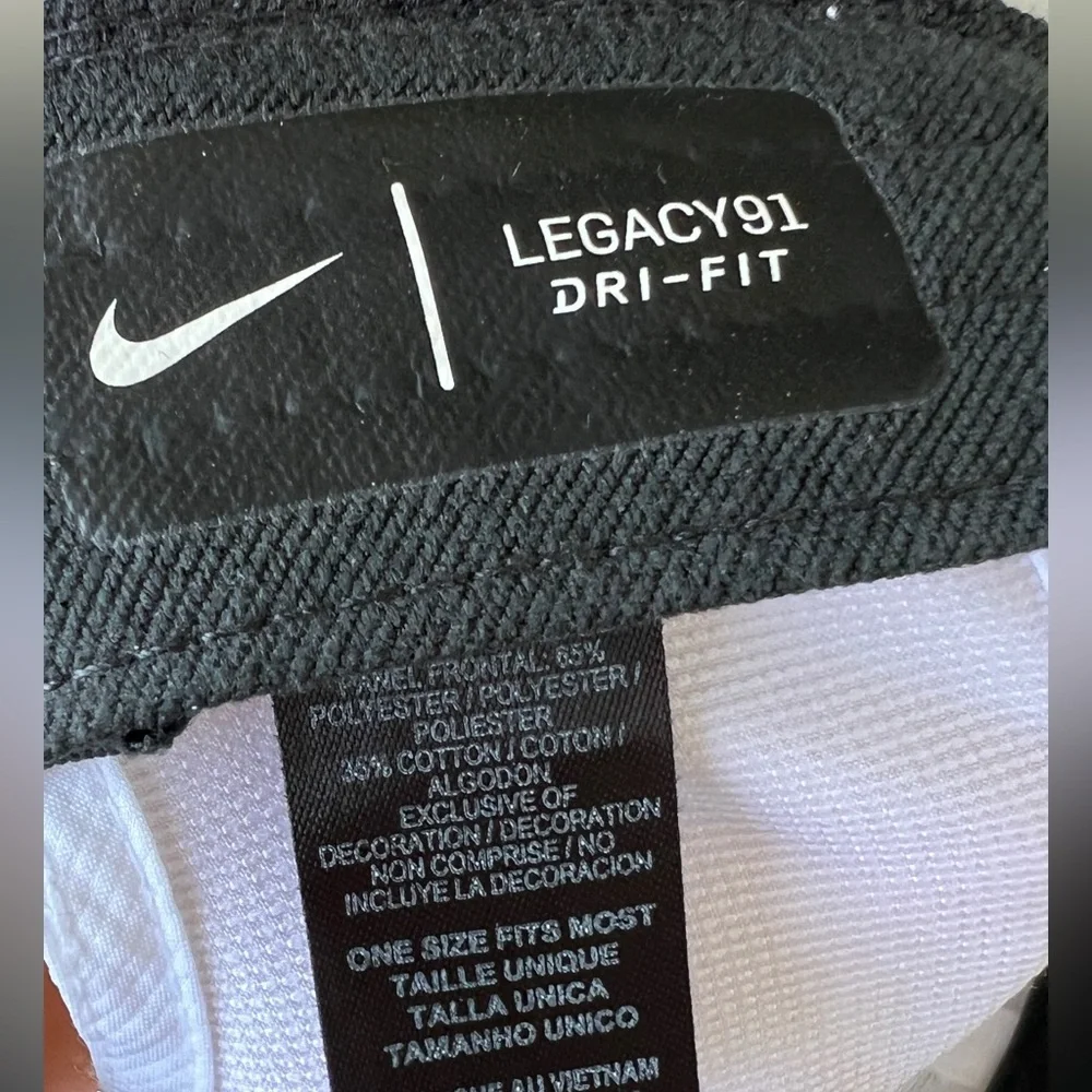 Nike Dri Fit Legacy 91 White Swoosh Logo Strap Back SO